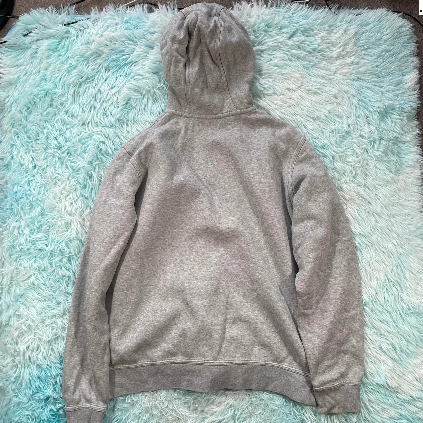 Grey Nike Full Zip Hoodie - Large