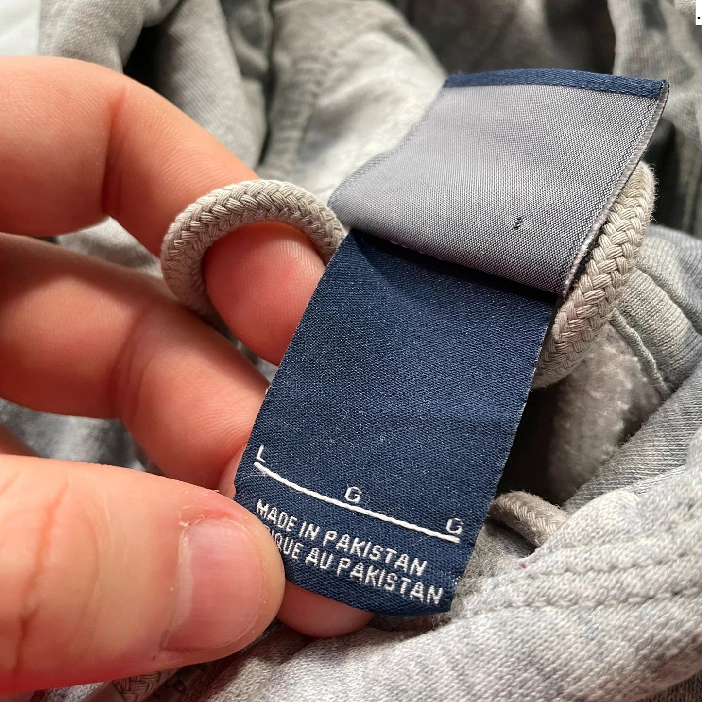 Grey Nike Full Zip Hoodie - Large