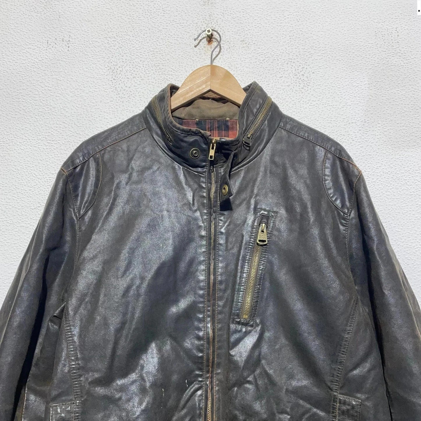 Vintage Brown Leather Jacket North Coast - XL