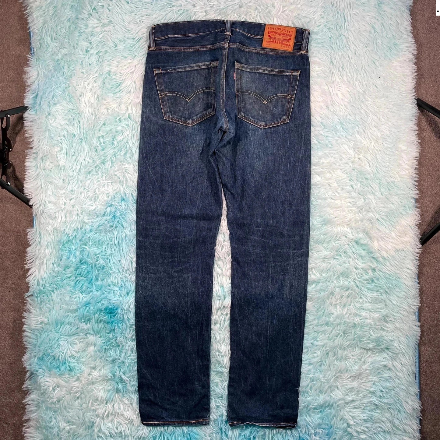 Navy Levi’s 511 Jeans Slim Straight Fit - 32W 32L