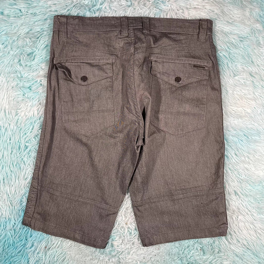 Vintage Grey Denim Jean Shorts Jorts - 34W