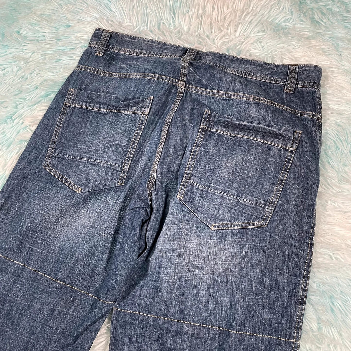 Vintage 00s Denim Jean Shorts Jorts - 34w