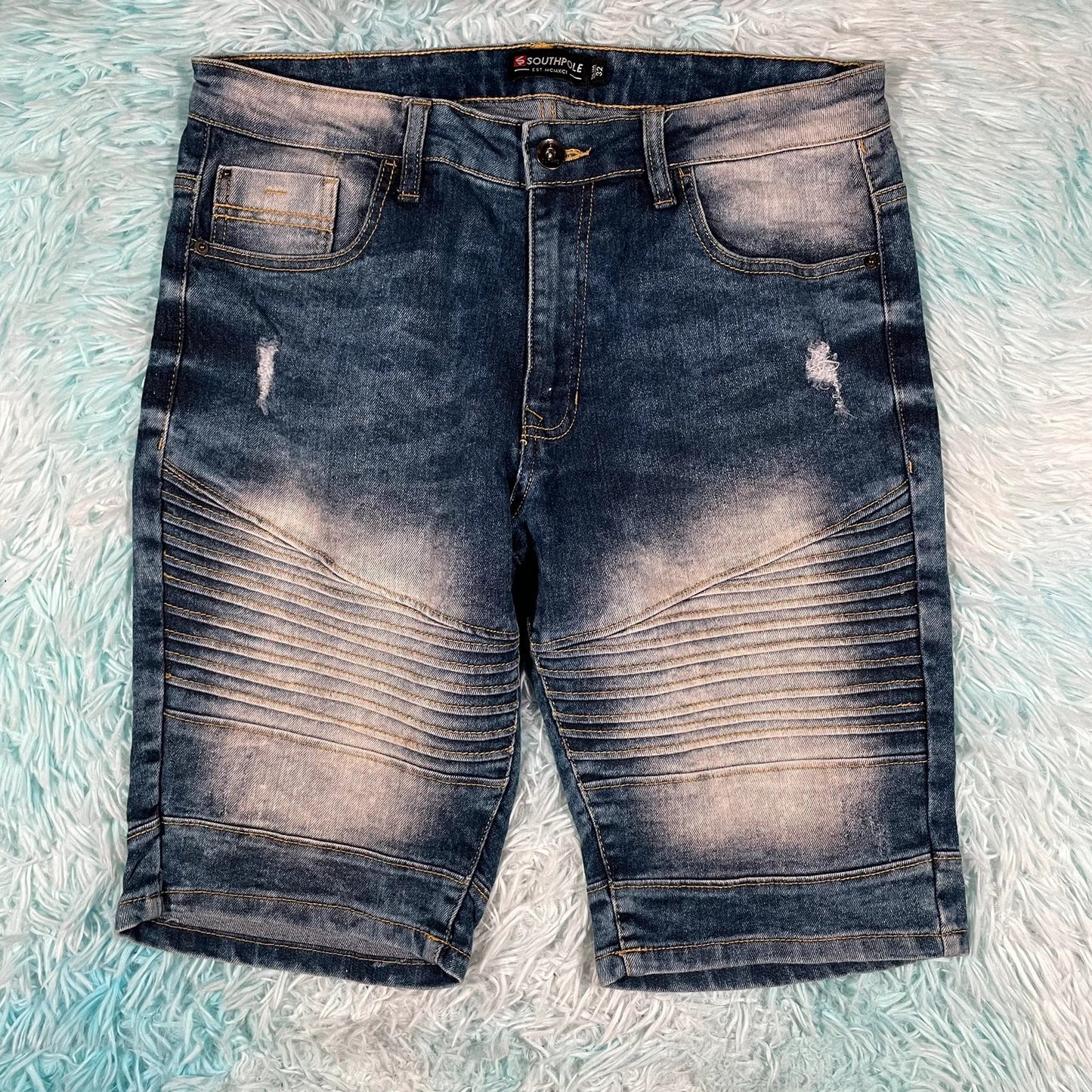 Vintage Southpole Distressed Jean Shorts Jorts - 32W
