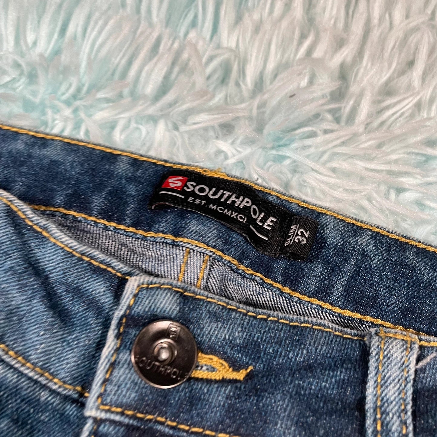 Vintage Southpole Distressed Jean Shorts Jorts - 32W