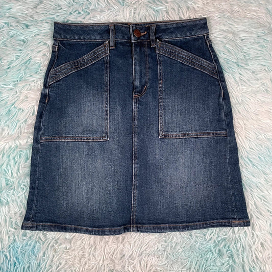 Vintage 00s Denim Mini Skirt - Size 8