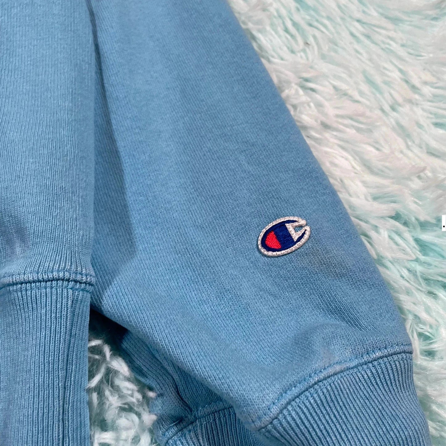 Baby Blue Champion Reverse Weave Sweatshirt - Large
