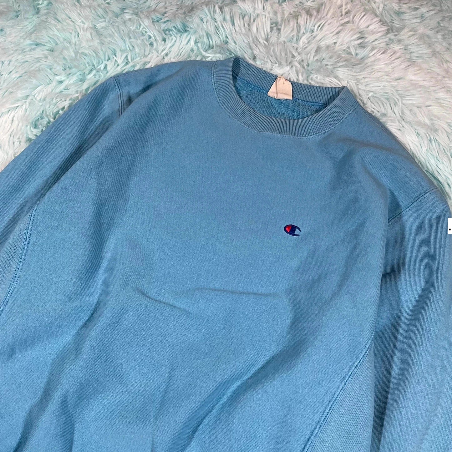 Baby Blue Champion Reverse Weave Sweatshirt - Large