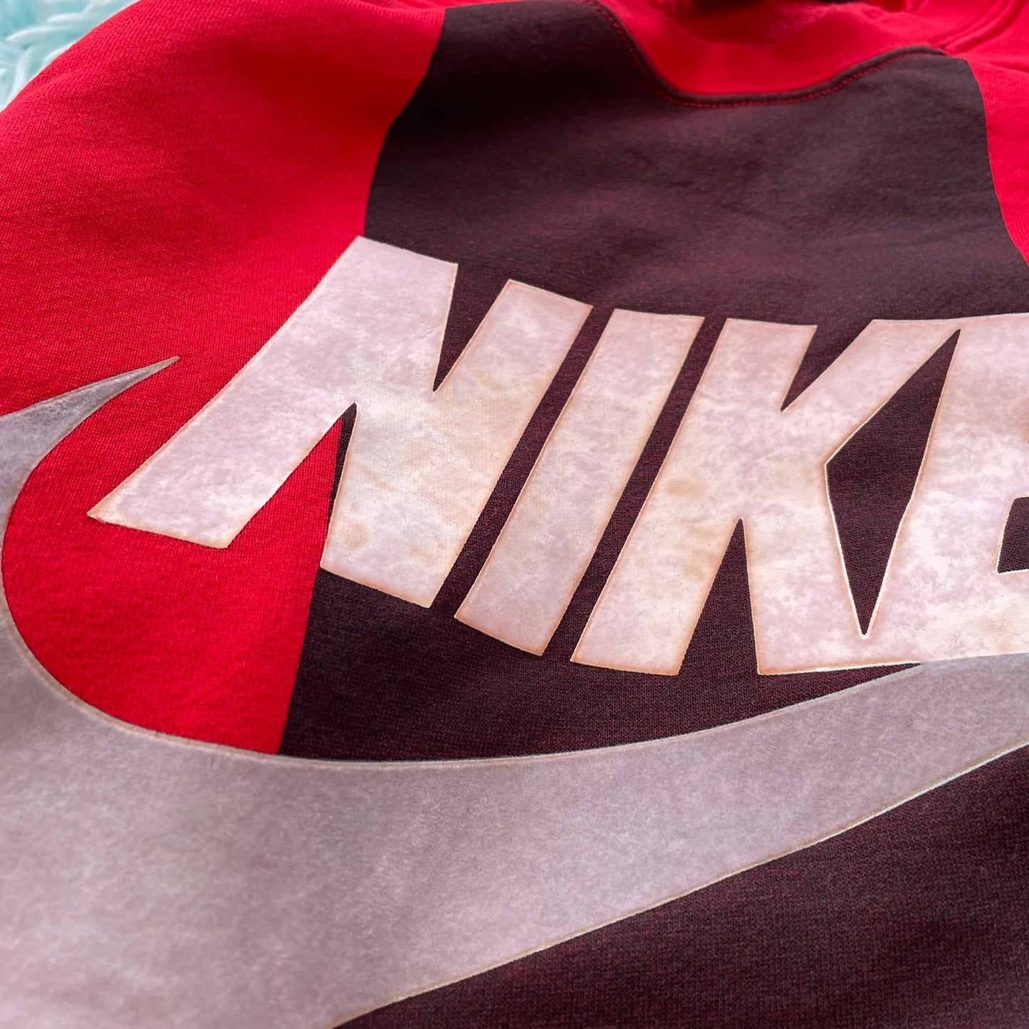 Red & Black Nike Sweatshirt - Medium