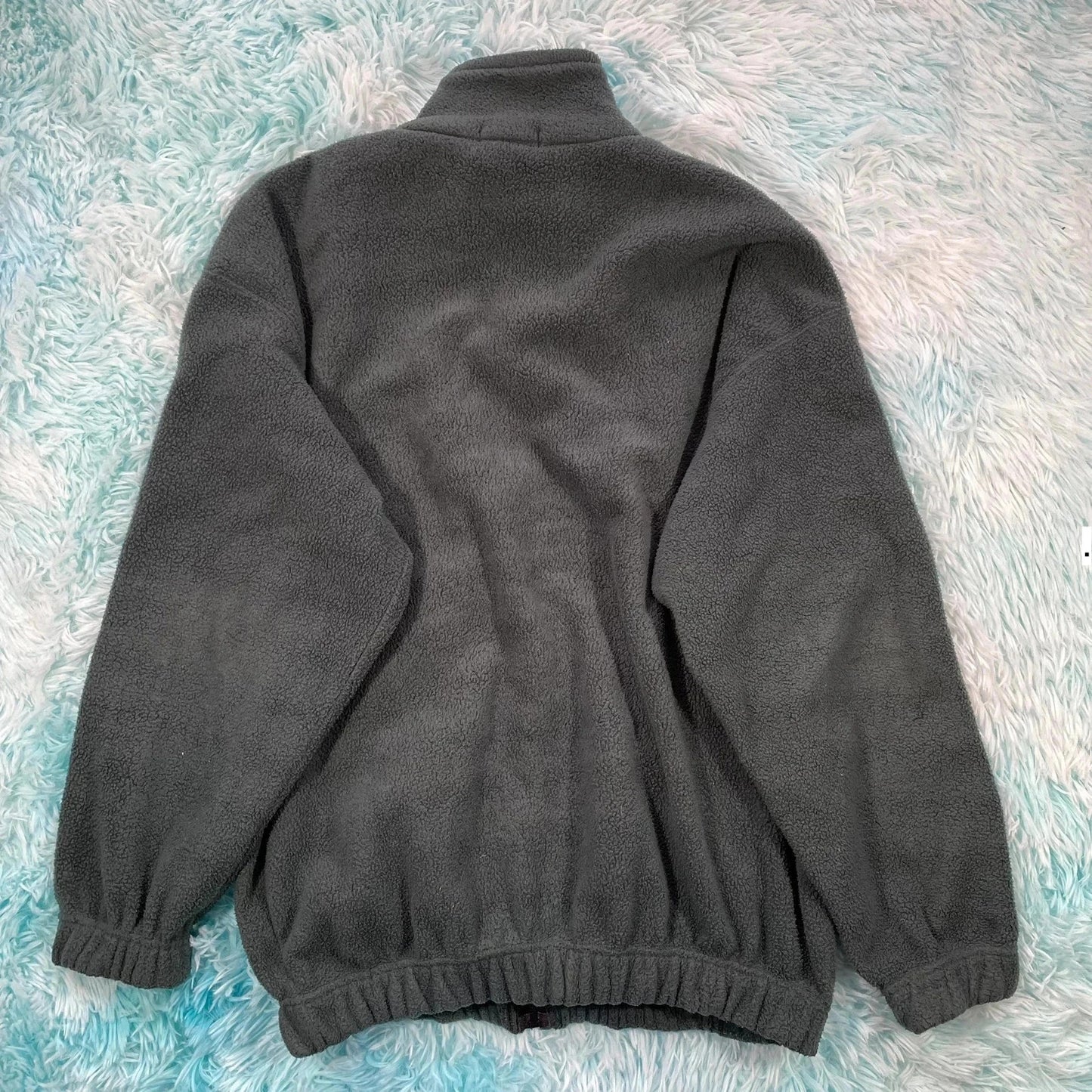 Vintage 90s Green St Michael Chunky Fleece Jacket - Medium