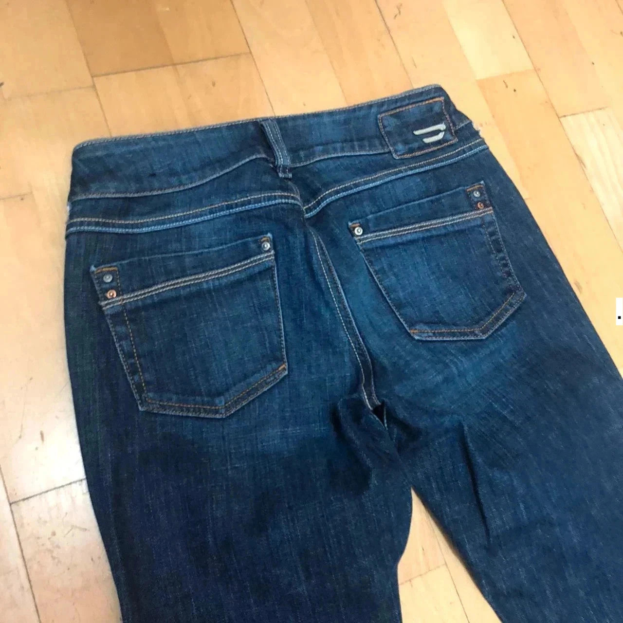 Vintage Y2K Navy Diesel Bootcut Jeans - 26W 30L