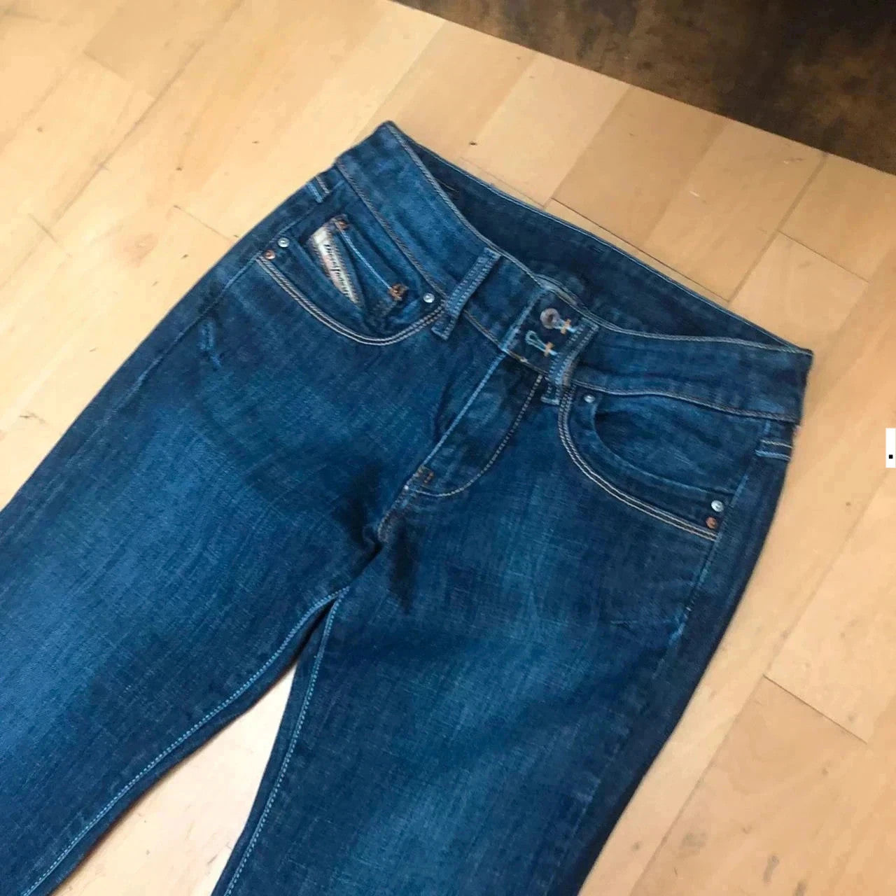 Vintage Y2K Navy Diesel Bootcut Jeans - 26W 30L