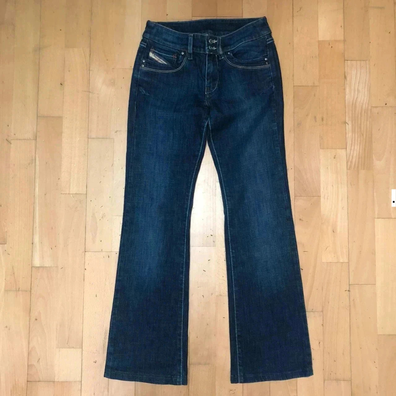 Vintage Y2K Navy Diesel Bootcut Jeans - 26W 30L