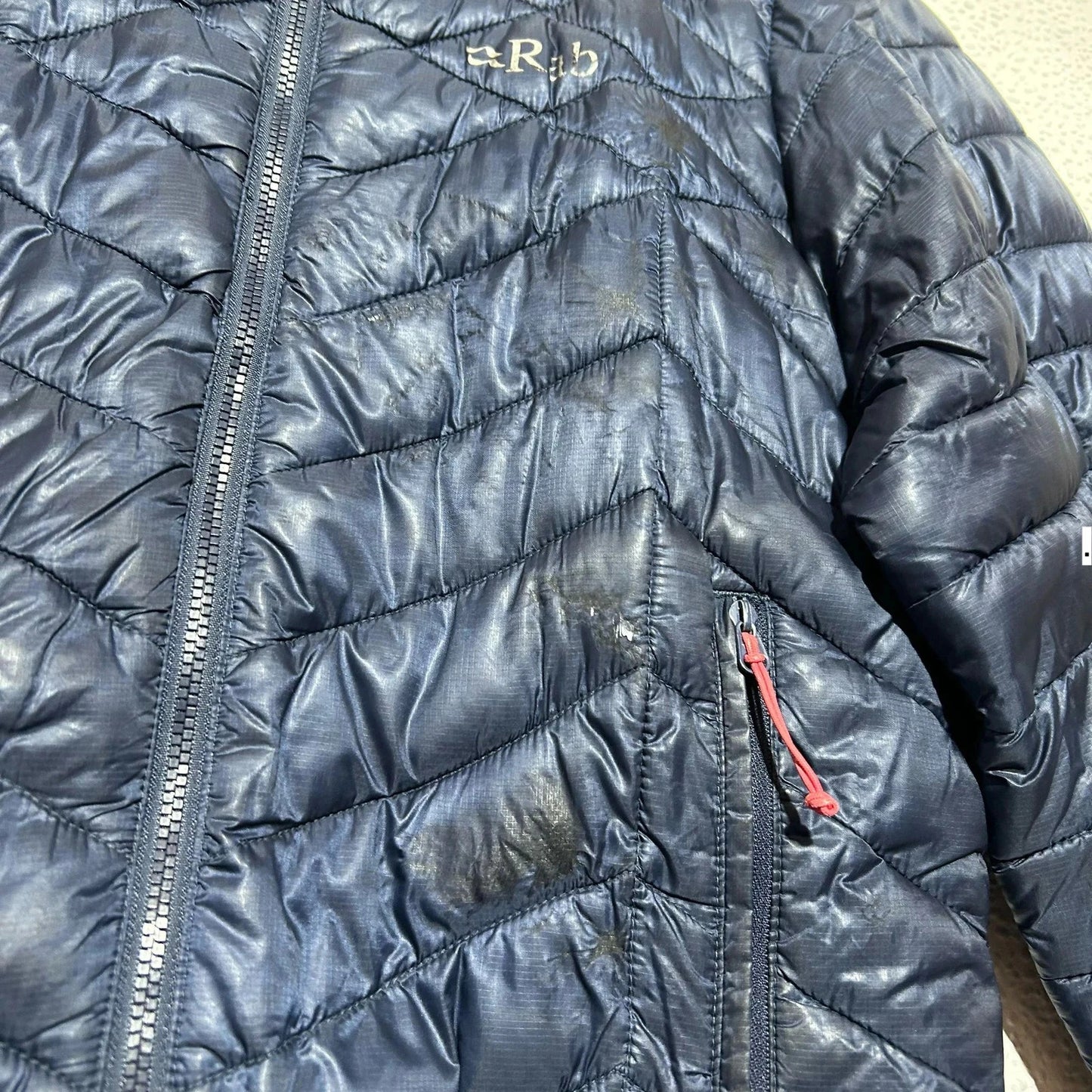 Navy Rab Puffer Jacket - Size 10