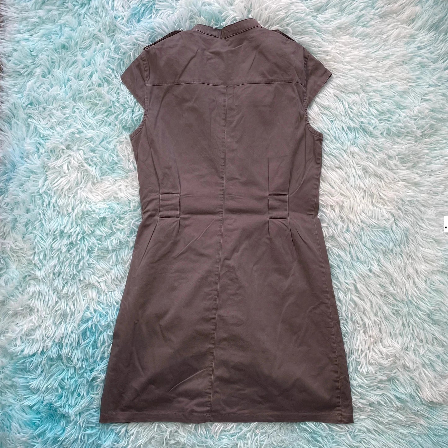 Vintage Y2K Grey Kookai Shirt Dress - Size 10