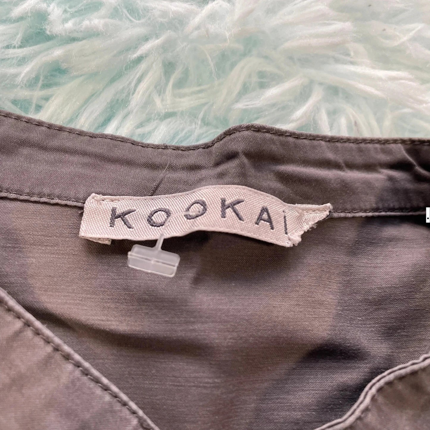 Vintage Y2K Grey Kookai Shirt Dress - Size 10