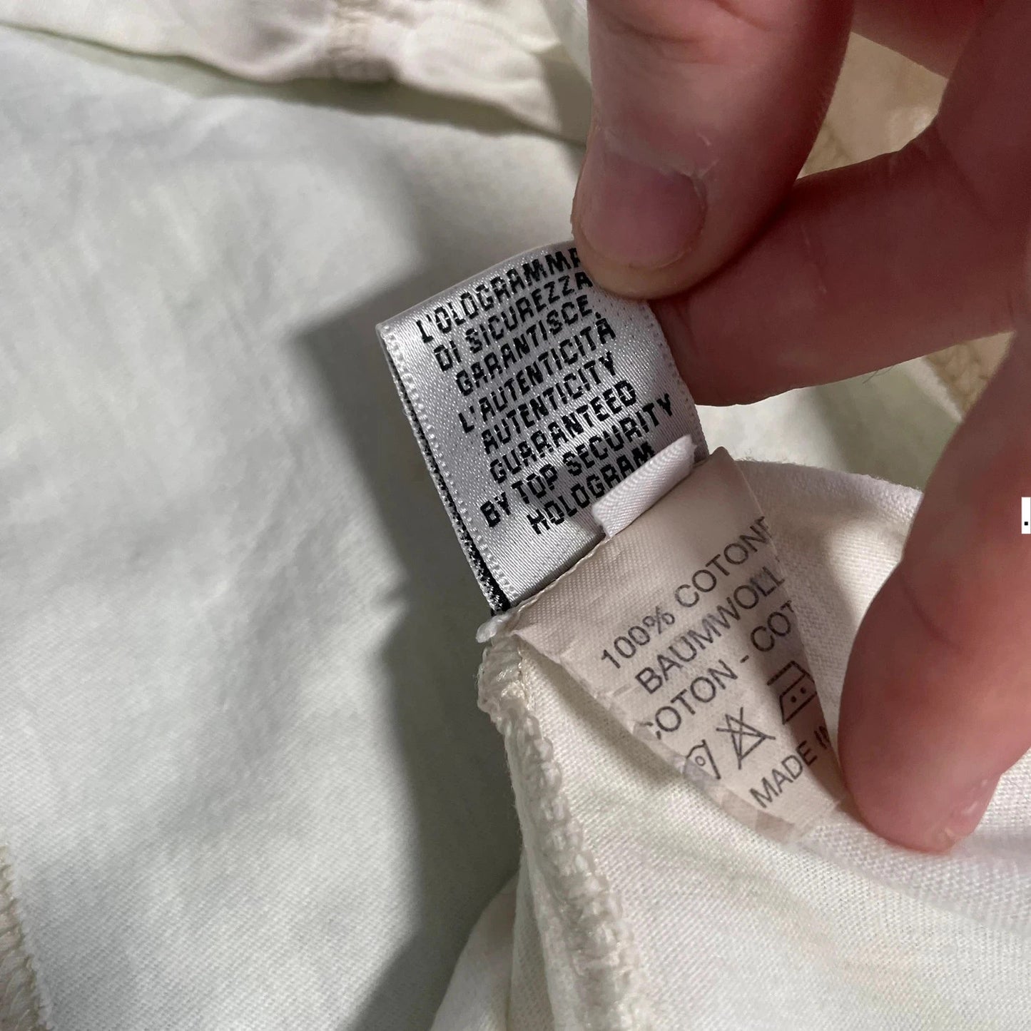 Vintage 90s Cream Dolce & Gabbana T Shirt - Large