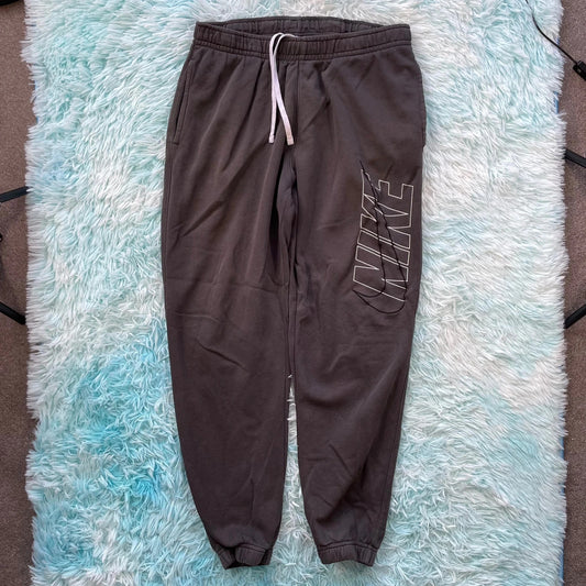 Grey Nike Club Joggers Jogging Bottoms - Large