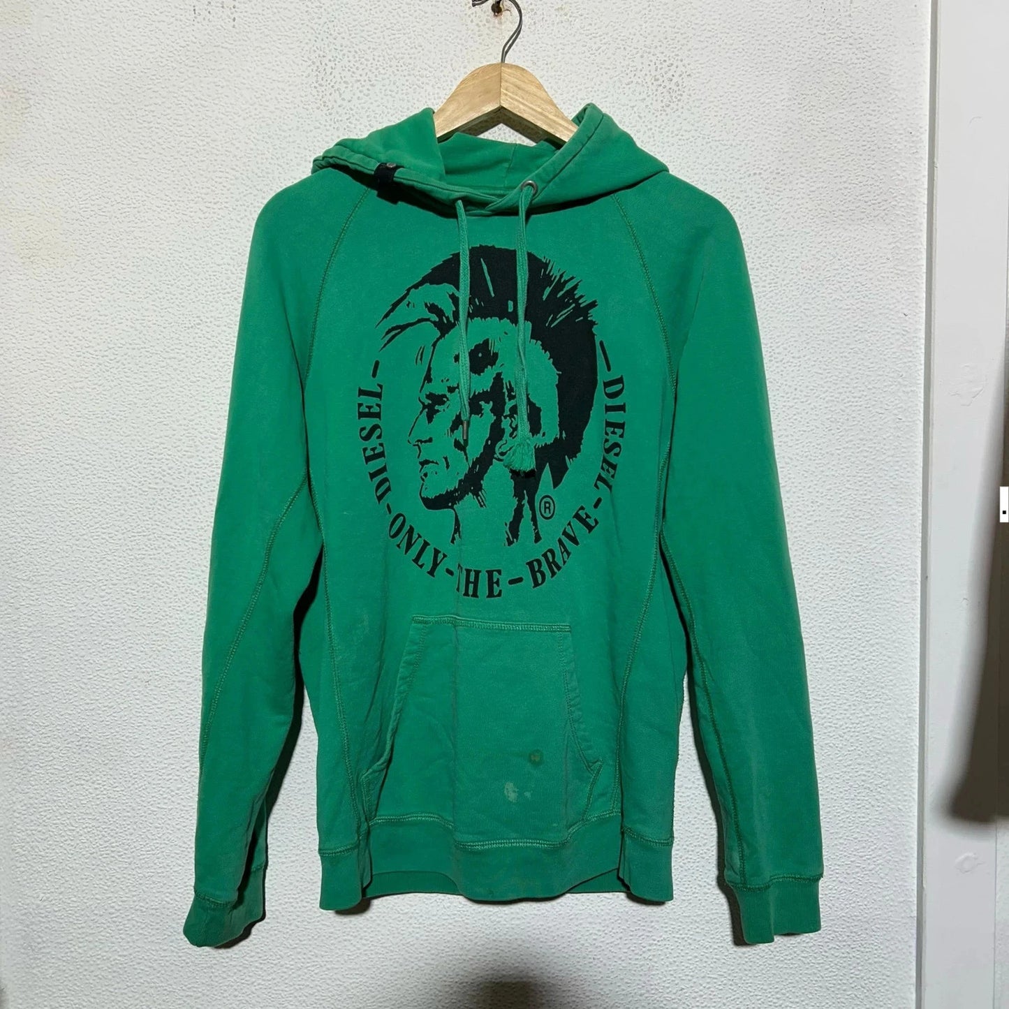 Green Diesel Hoodie Mohawk Graphic - Medium