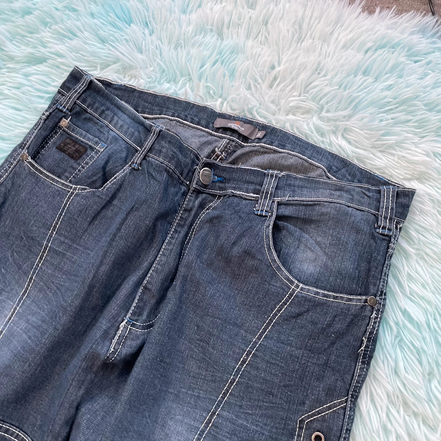Vintage Blue Mountain Ridge Jean Shorts Jorts - 34W