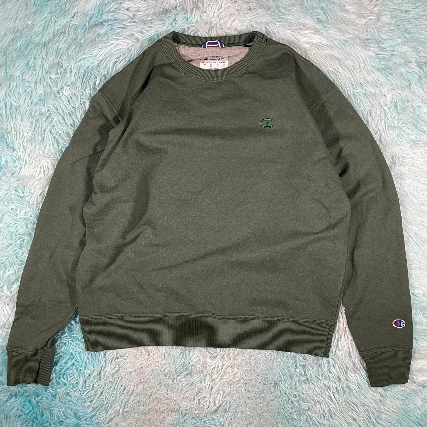 Dark Green Champion Sweatshirt - Large