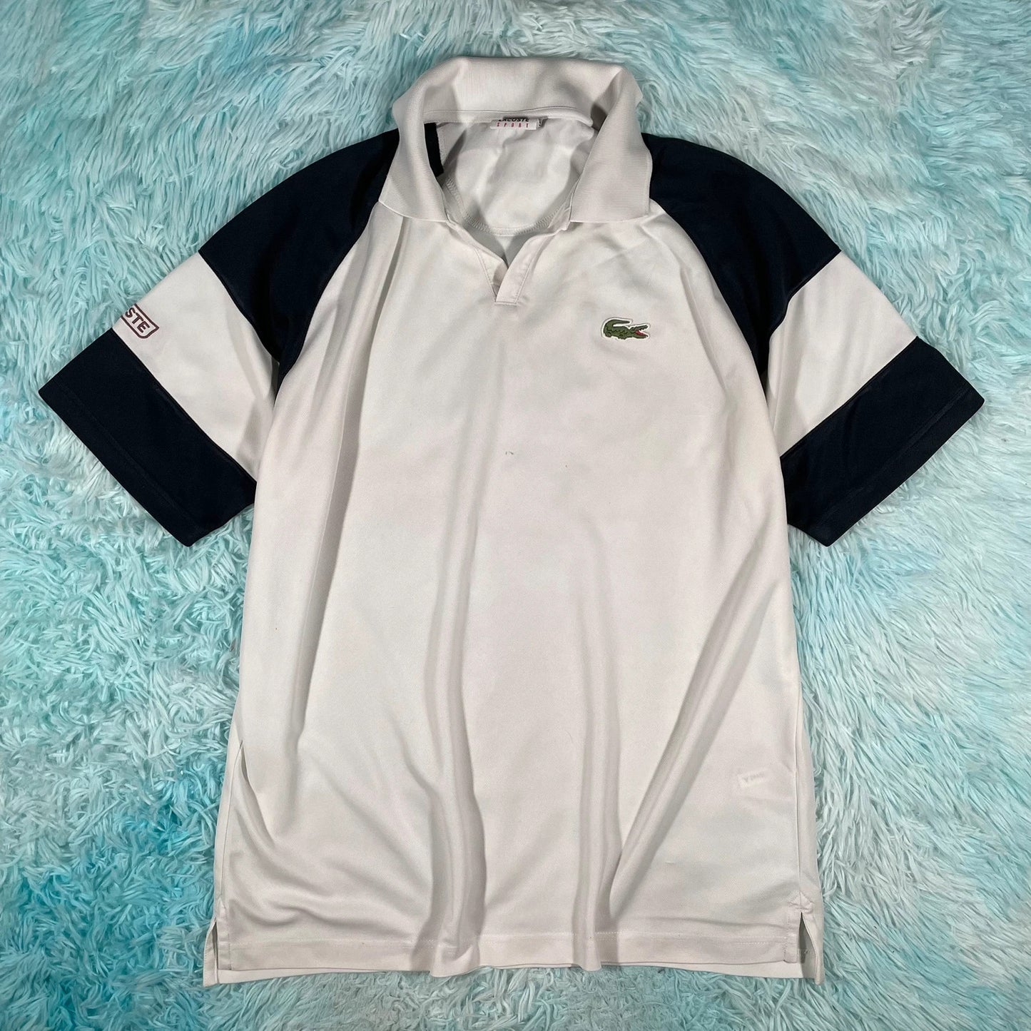 White Lacoste Tennis Polo Shirt - Large