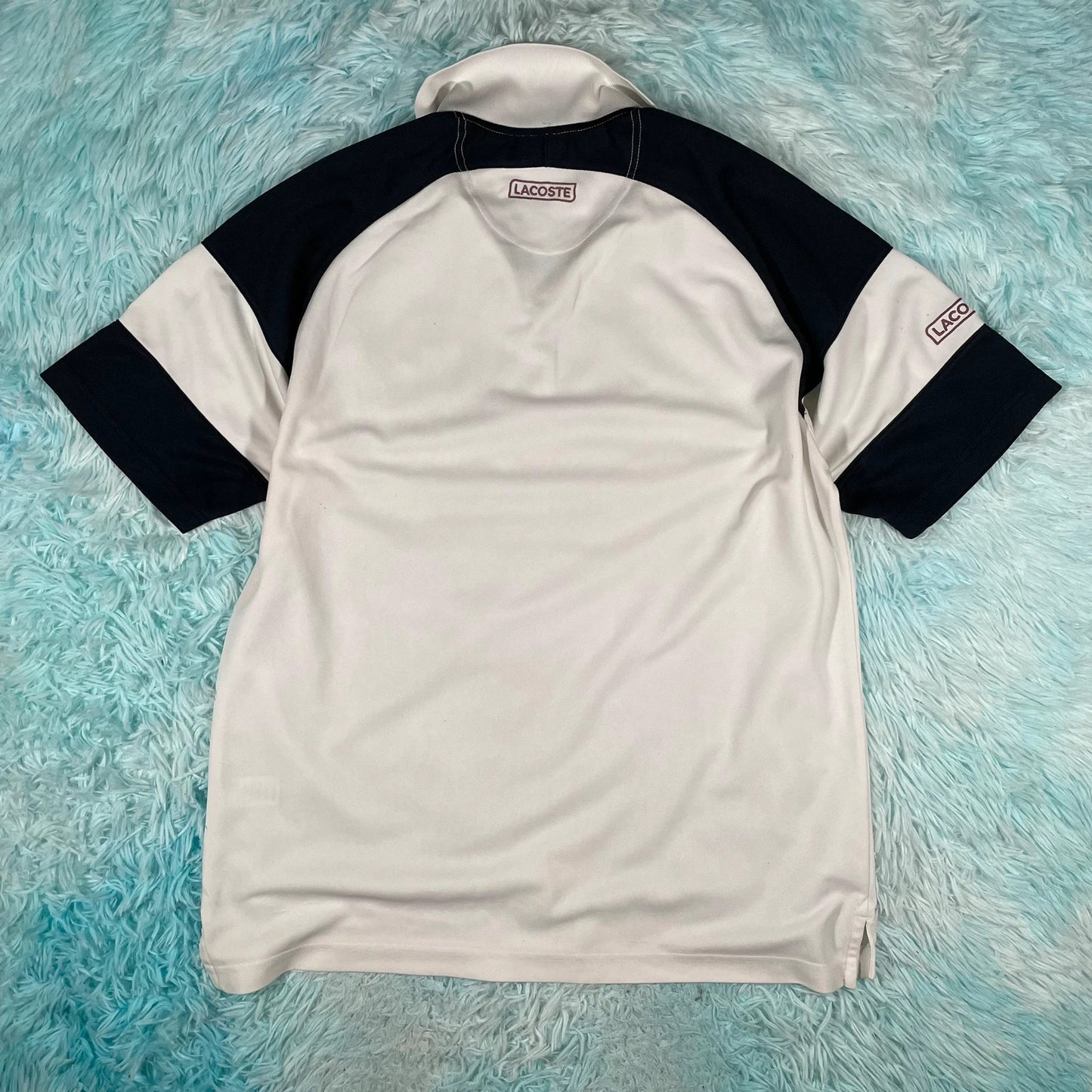 White Lacoste Tennis Polo Shirt - Large