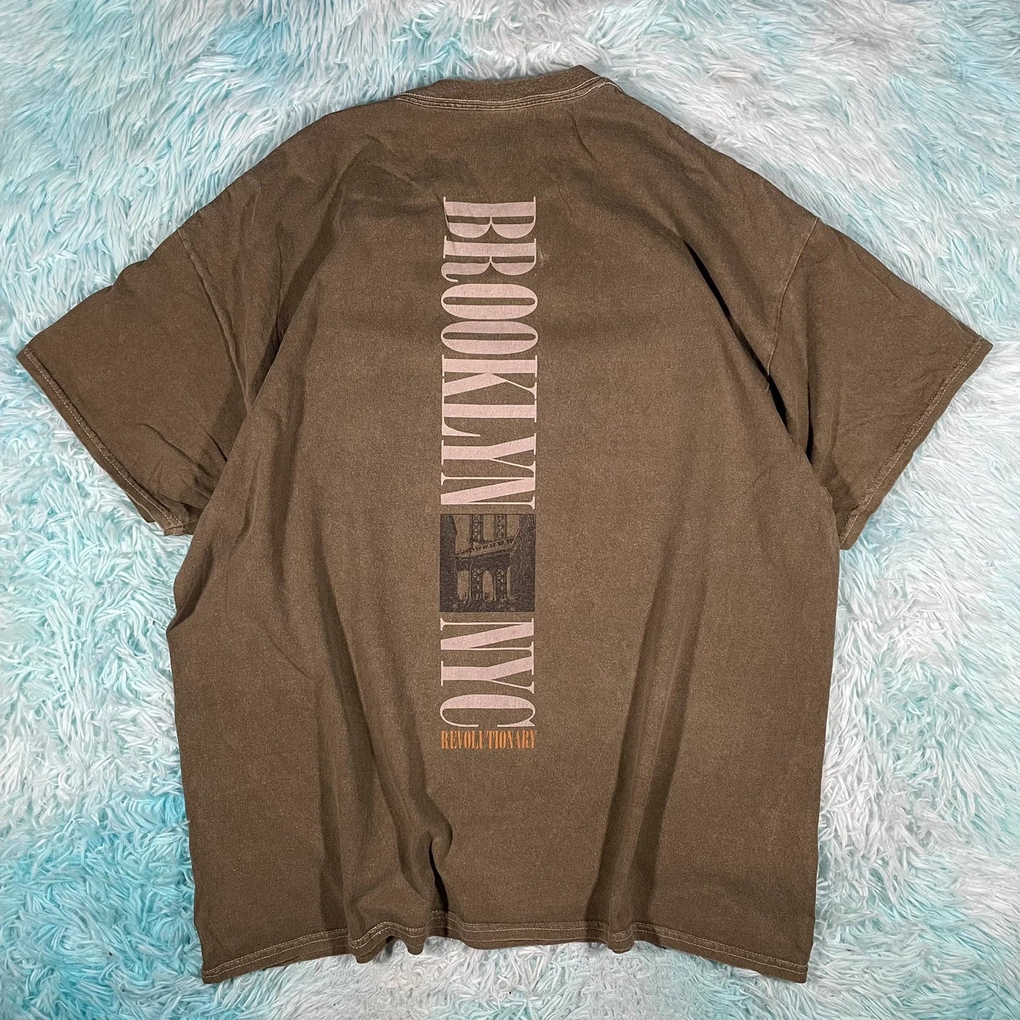 Khaki Urban Outfitters Graphic T Shirt - Large