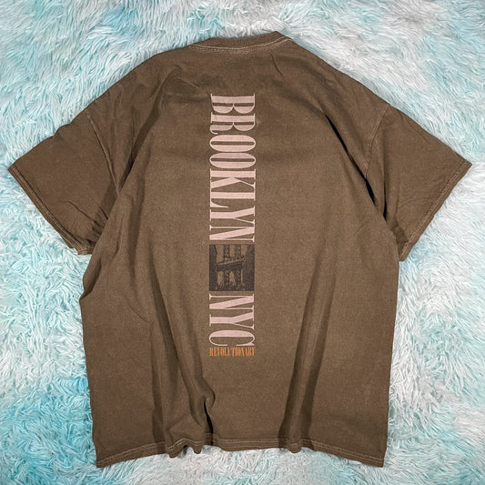 Khaki Urban Outfitters Graphic T Shirt - Large