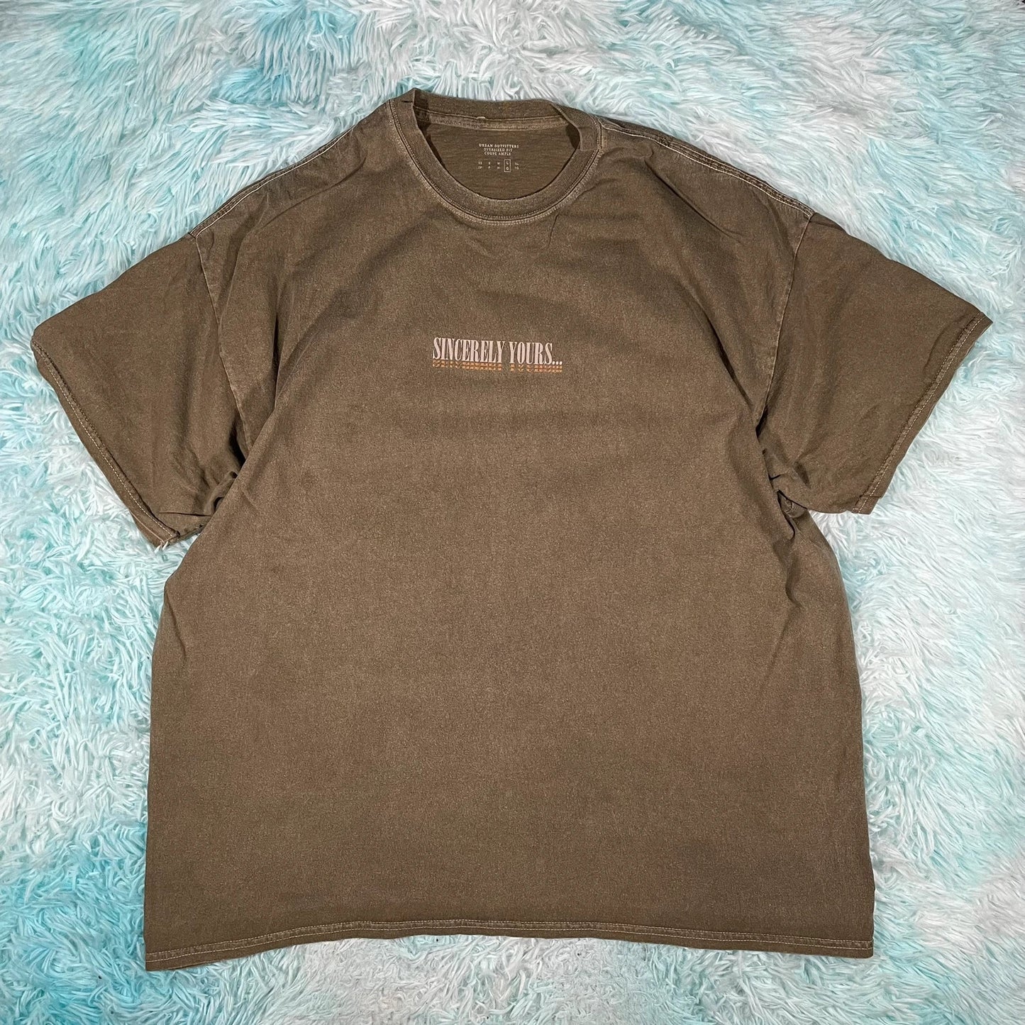 Khaki Urban Outfitters Graphic T Shirt - Large