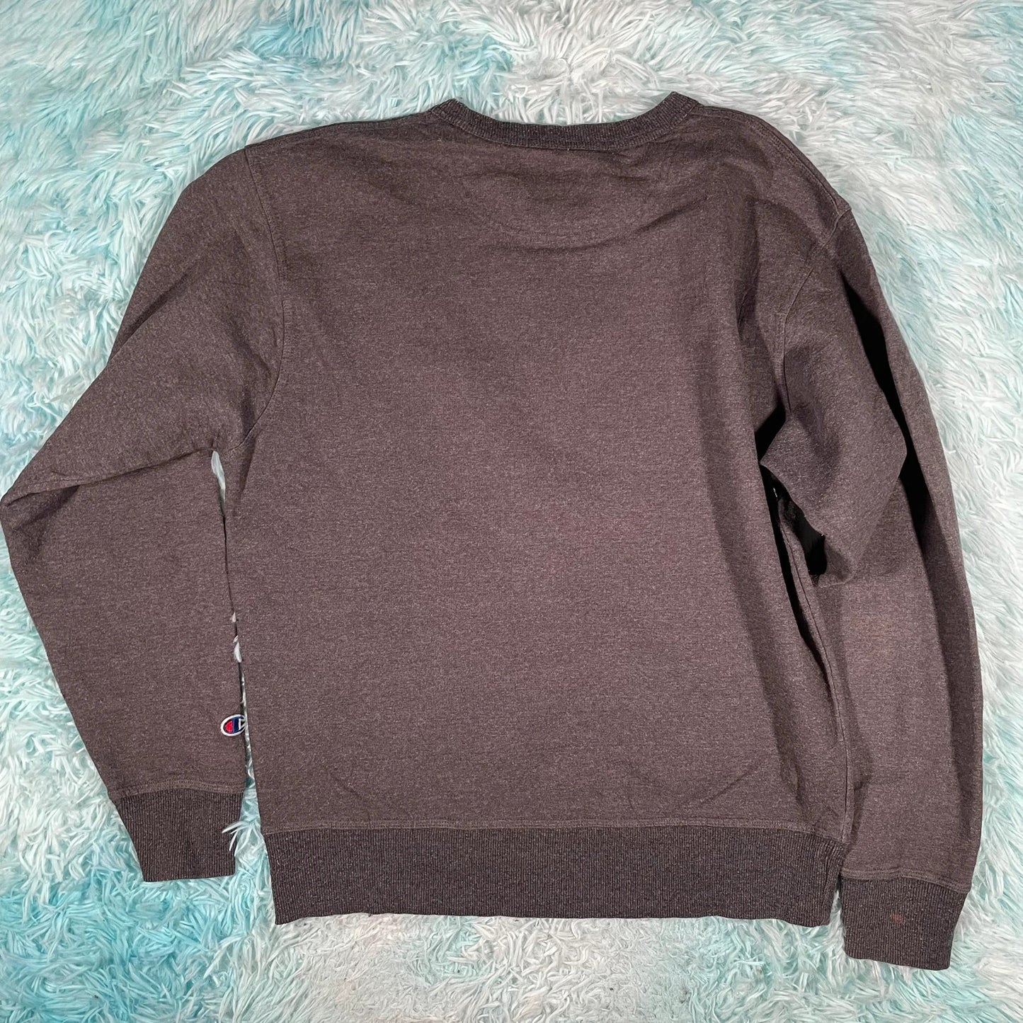Vintage Grey Champion Plain Sweatshirt - Medium