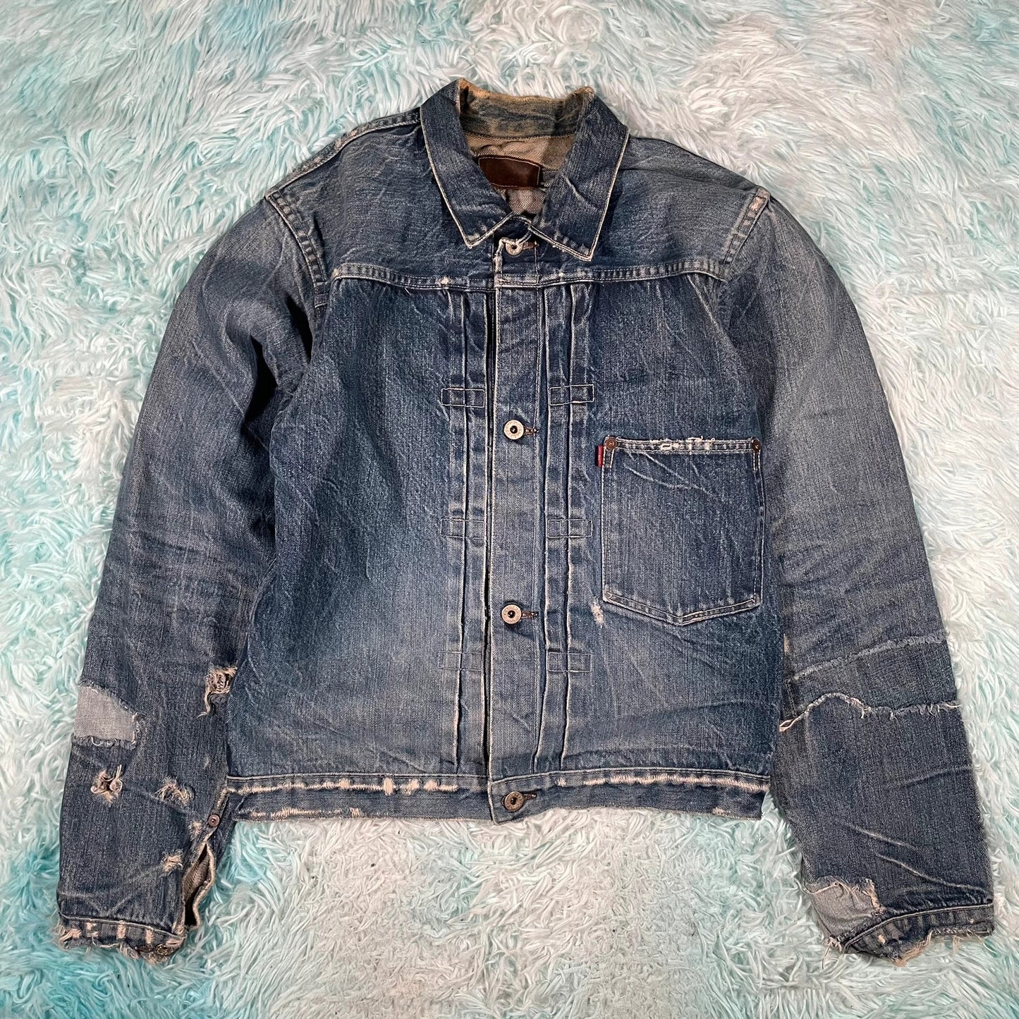 Vintage 00s Distressed Levi’s Denim Jacket Engineered - Small