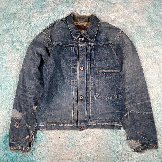 Vintage 00s Distressed Levi’s Denim Jacket Engineered - Small