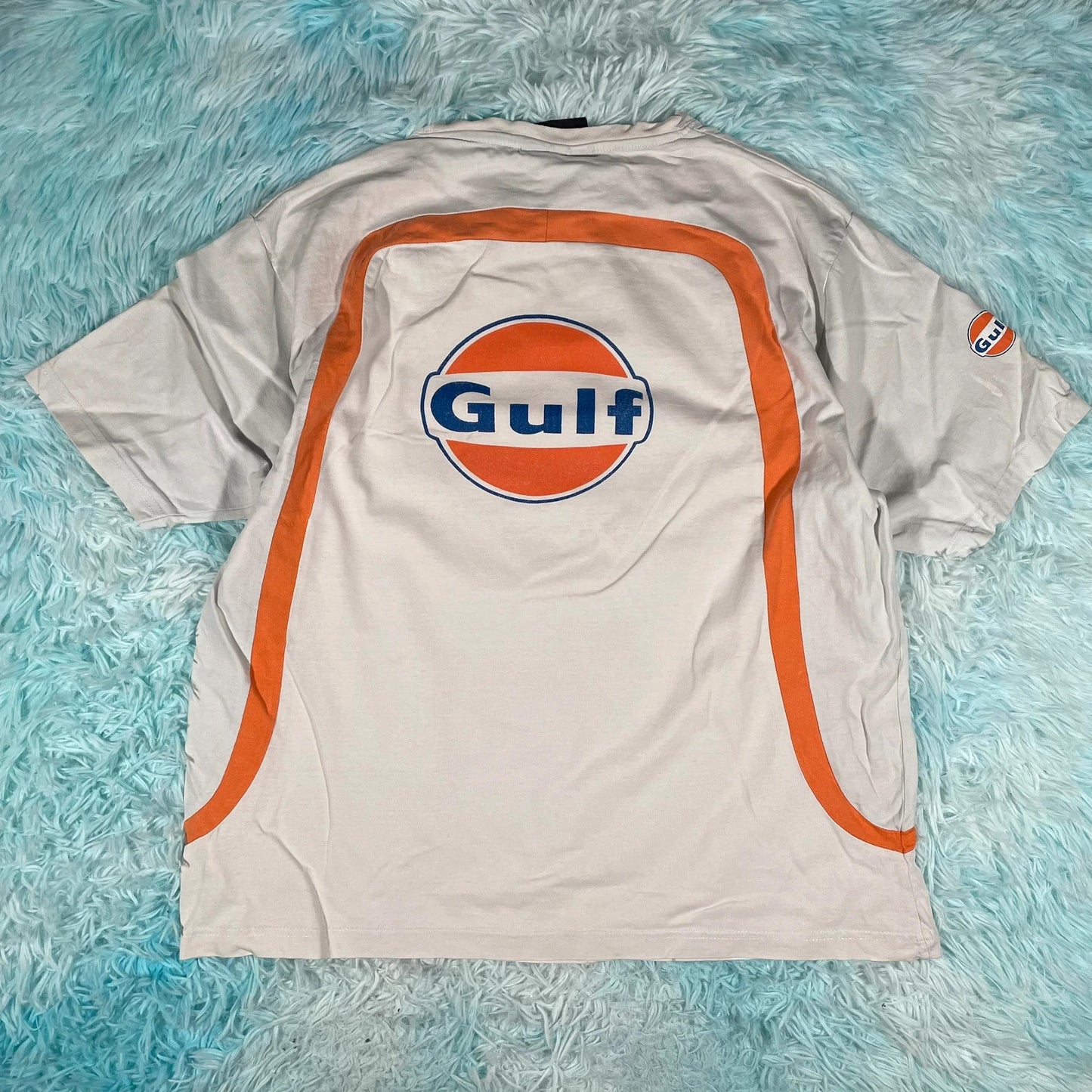 White & Orange Aston Martin Racing T Shirt - Large