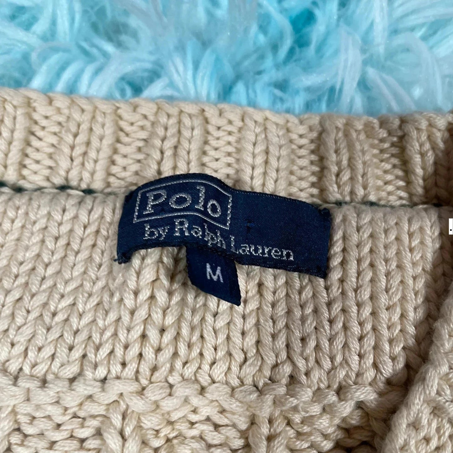 Vintage 90s Polo Ralph Lauren Wimbledon Knitted Vest - Medium