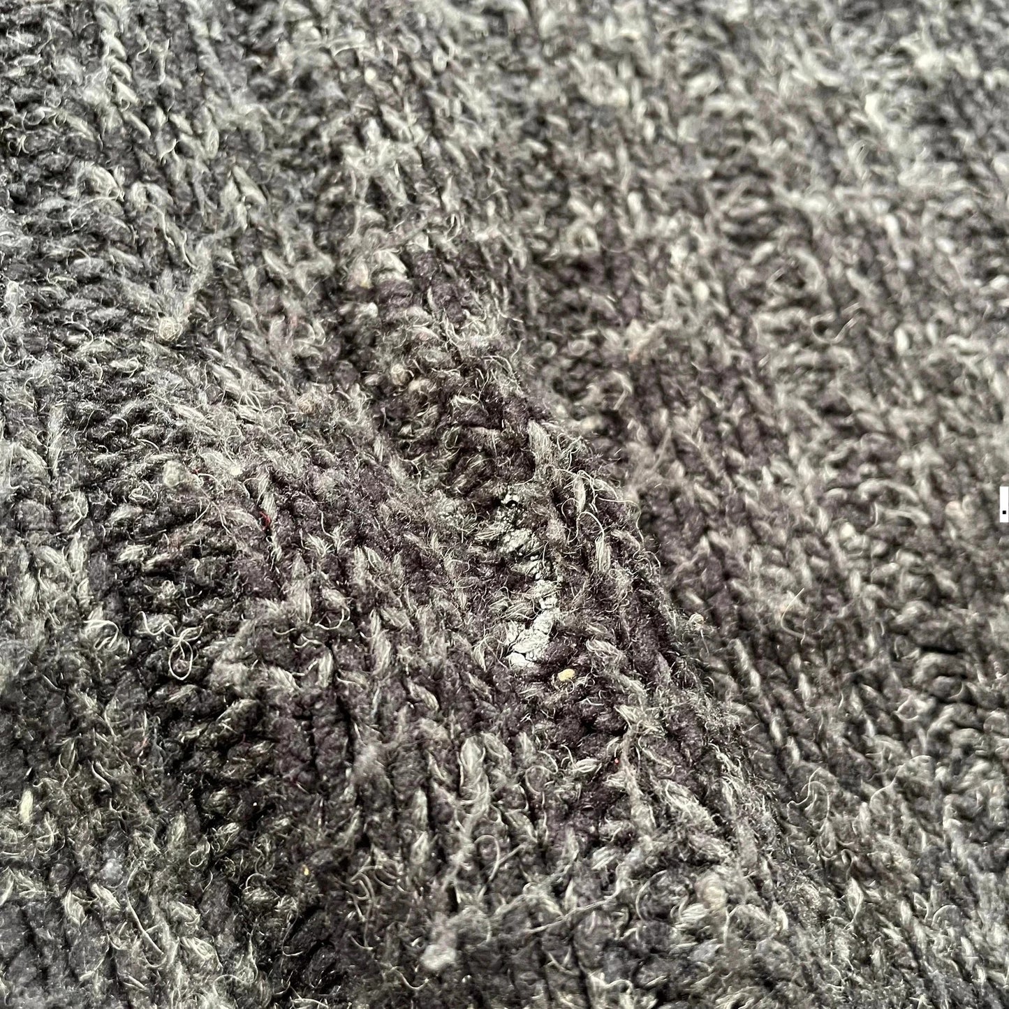 Vintage 90s Grey Chunky Knitted Jumper - Medium