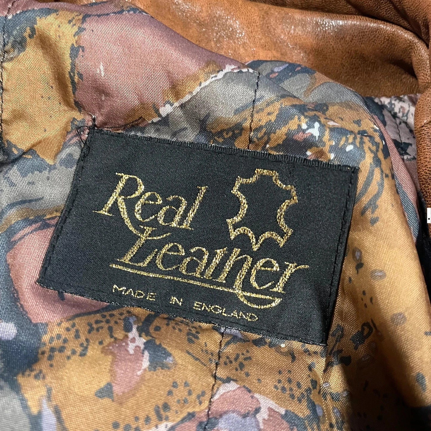 Vintage 80s Brown Leather Jacket - XL