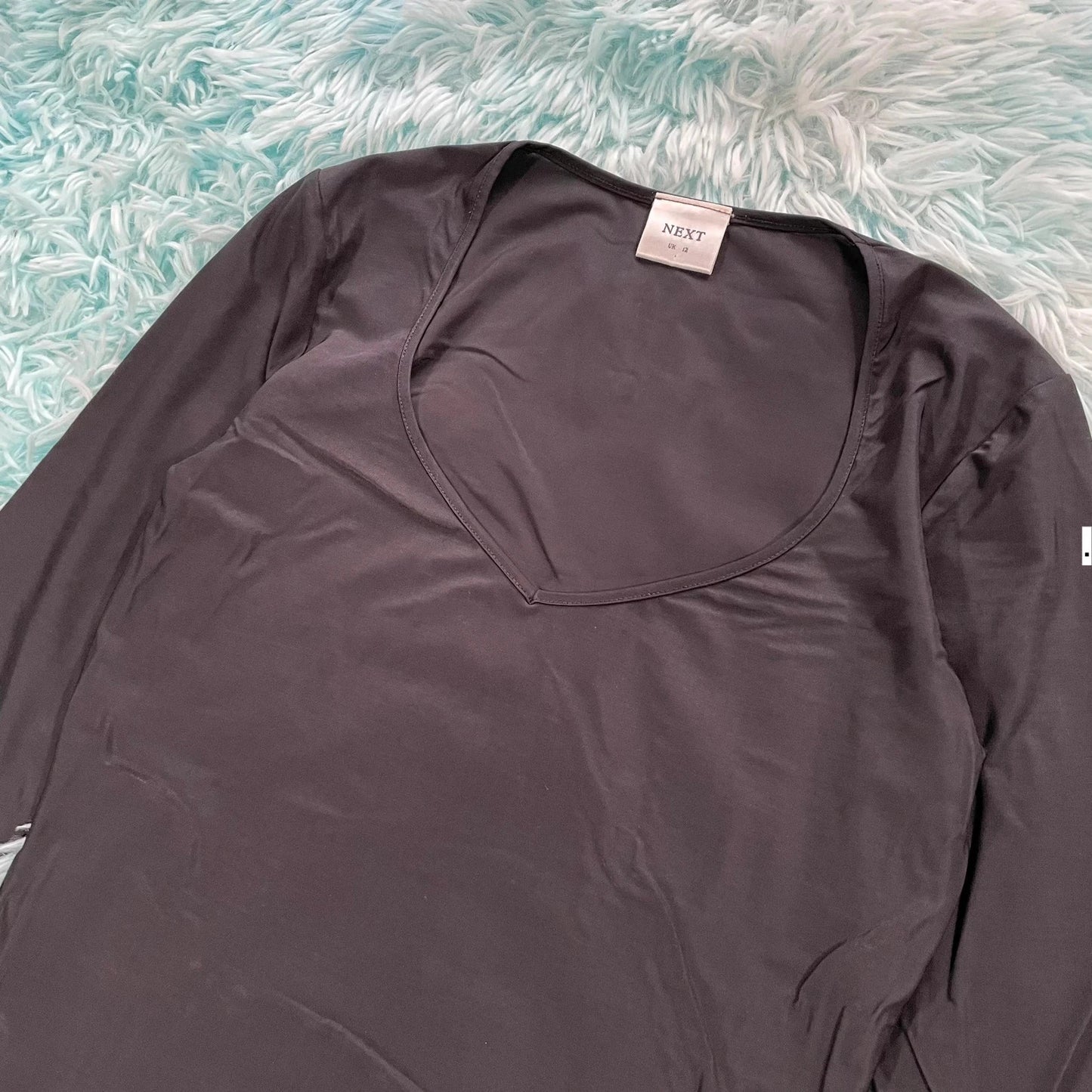 Vintage 00s Black Next Sheer Top - Size 12