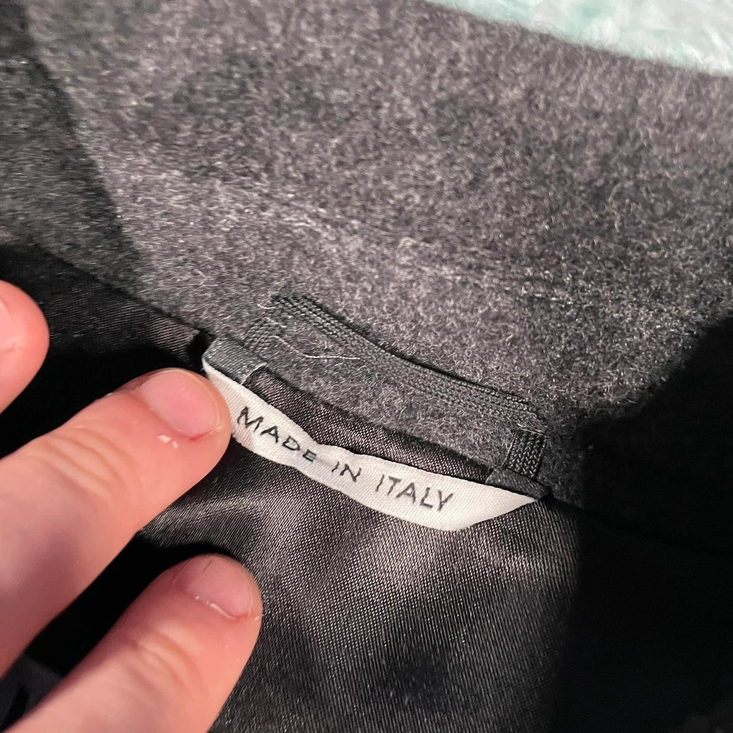 Grey Marella Wool Long Coat - Size 12