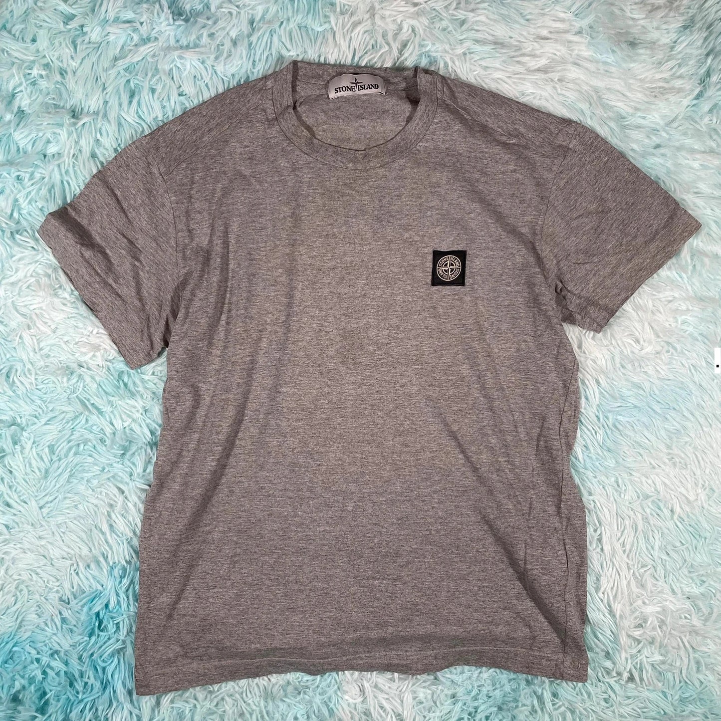 Grey Stone Island T Shirt - Medium