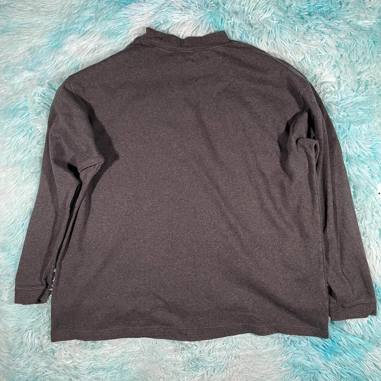Vintage 00s Grey Reebok Mock Neck Sweatshirt- XXL