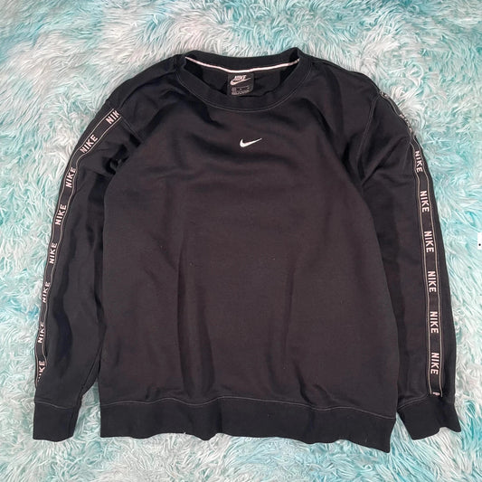 Black Nike Sweatshirt Centre Swoosh - Medium