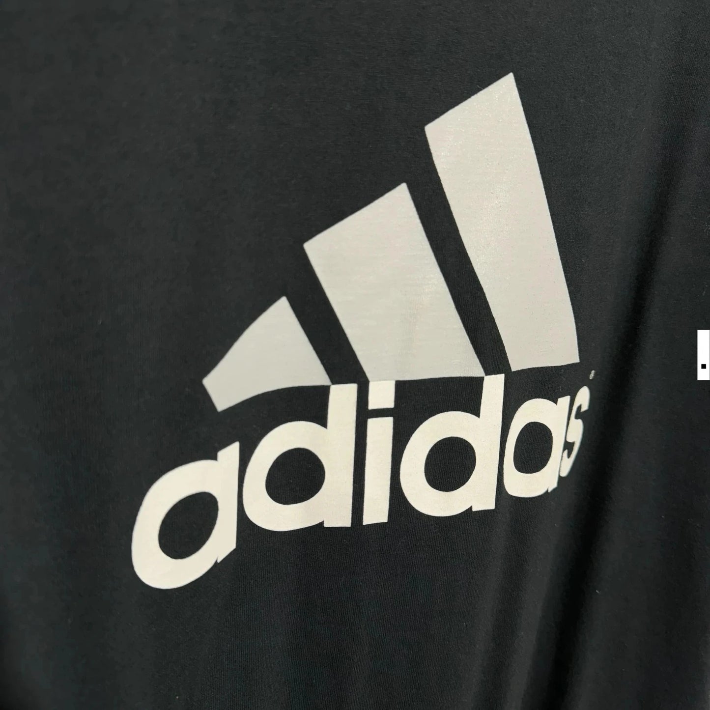 Vintage 90s Black Adidas T Shirt Logo - Large