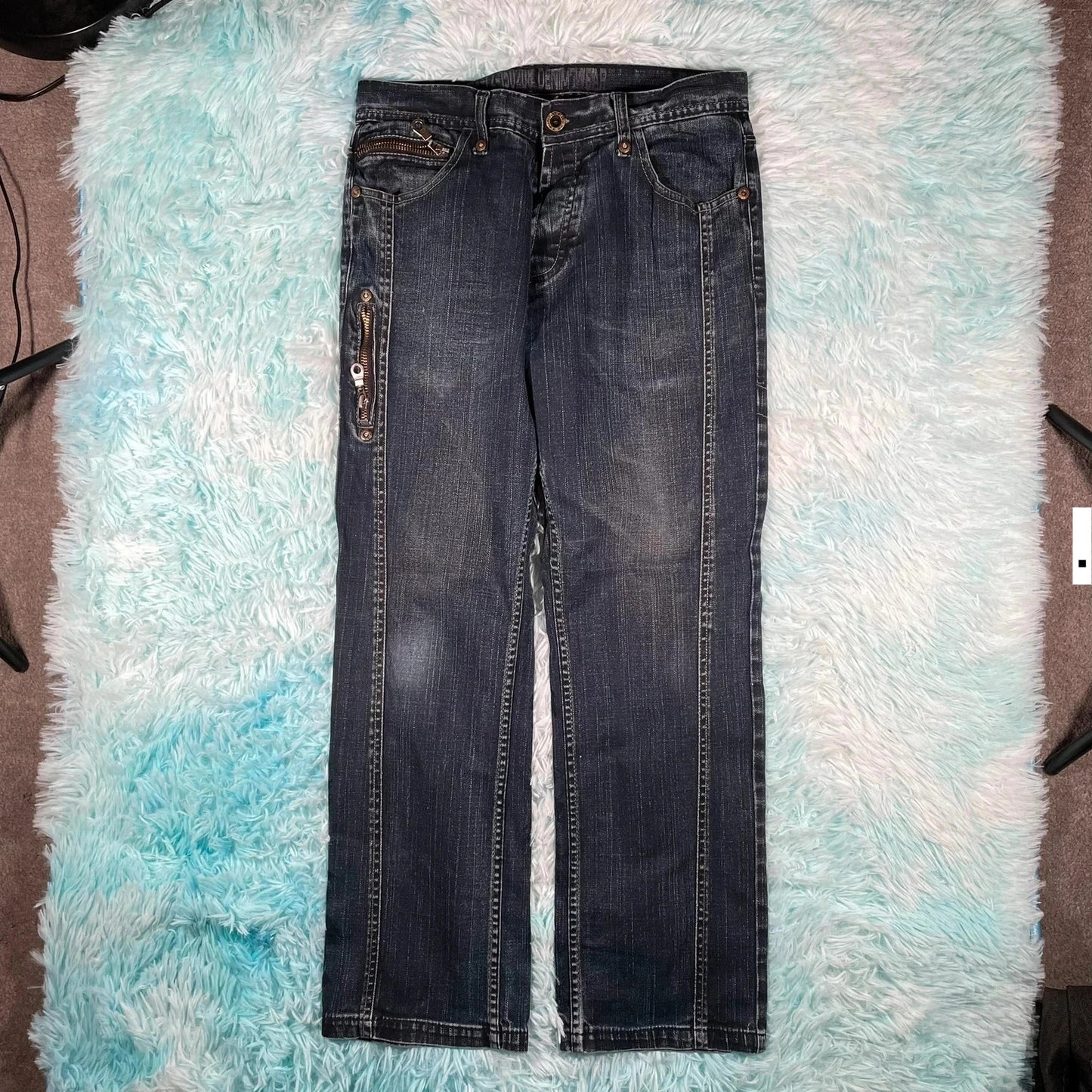 Vintage 00s G-72 Jeans Baggy Patterned - W36 L32