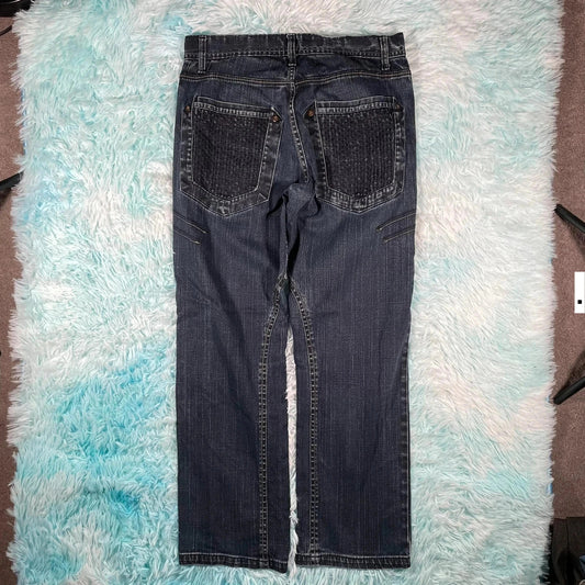 Vintage 00s G-72 Jeans Baggy Patterned - W36 L32