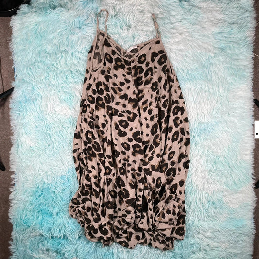 Vintage Y2K Leopard Print Dress Made in Italy