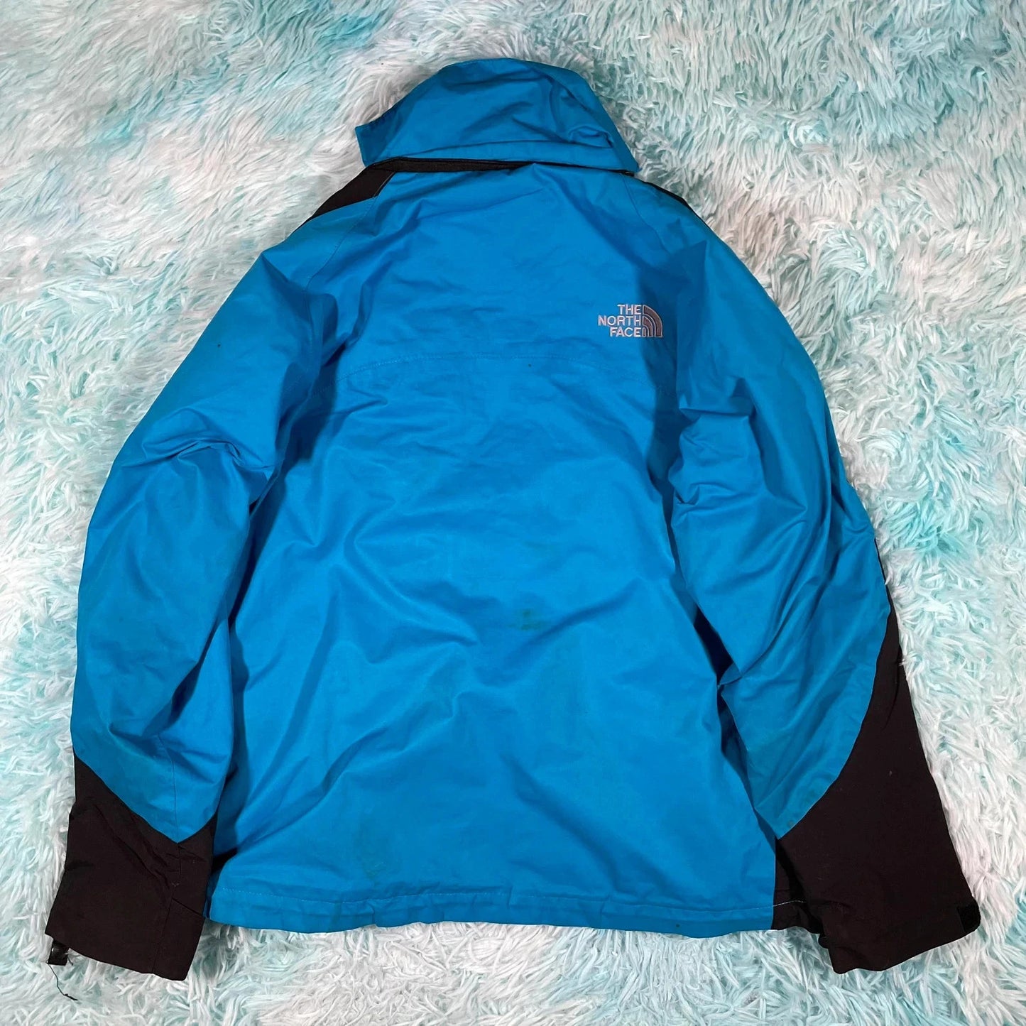 Blue & Black The North Face Gore-tex Windbreaker Jacket - Small