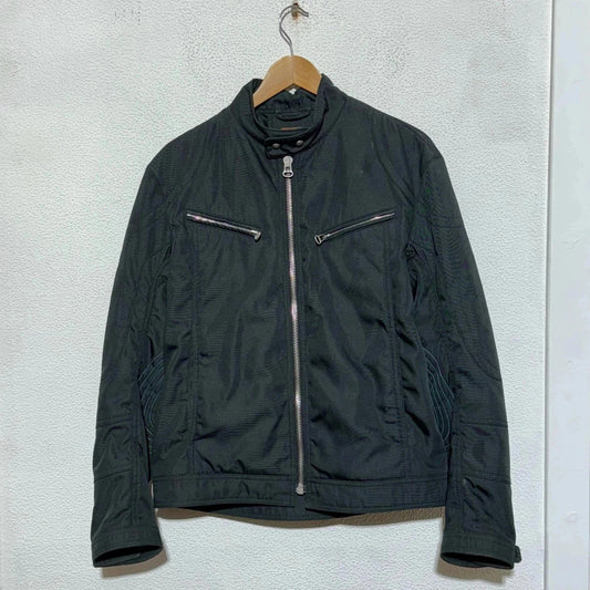 Black Hugo Boss Biker Racing Jacket - Small