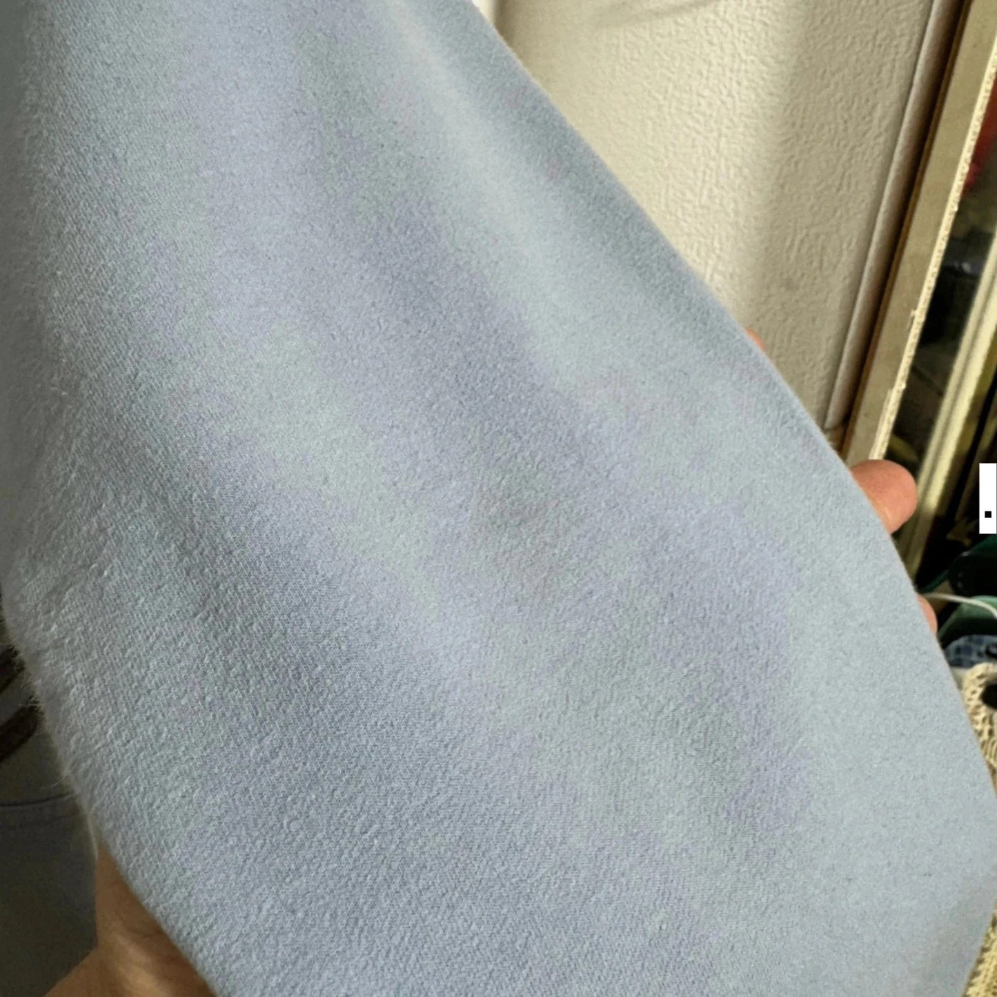 Vintage 00s Baby Blue Adidas Sweatshirt V Neck - Size 8