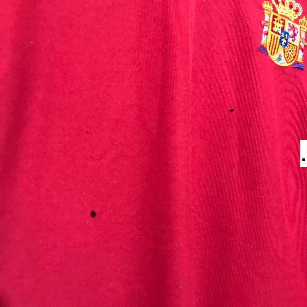 Vintage 2002 Spain Shirt Home Kit Adidas Red - Large