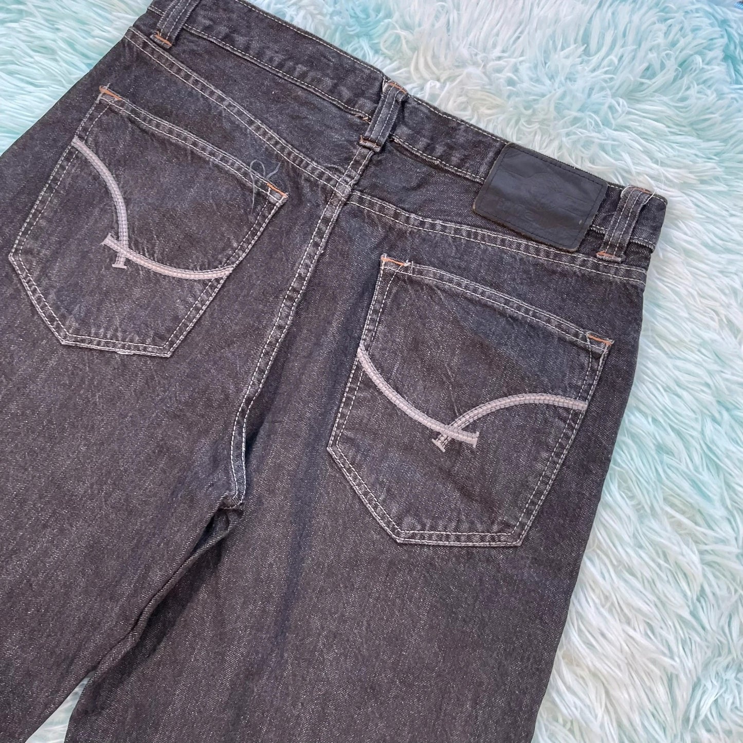 Vintage Navy Ecko Unltd Jean Shorts Jorts - 32W